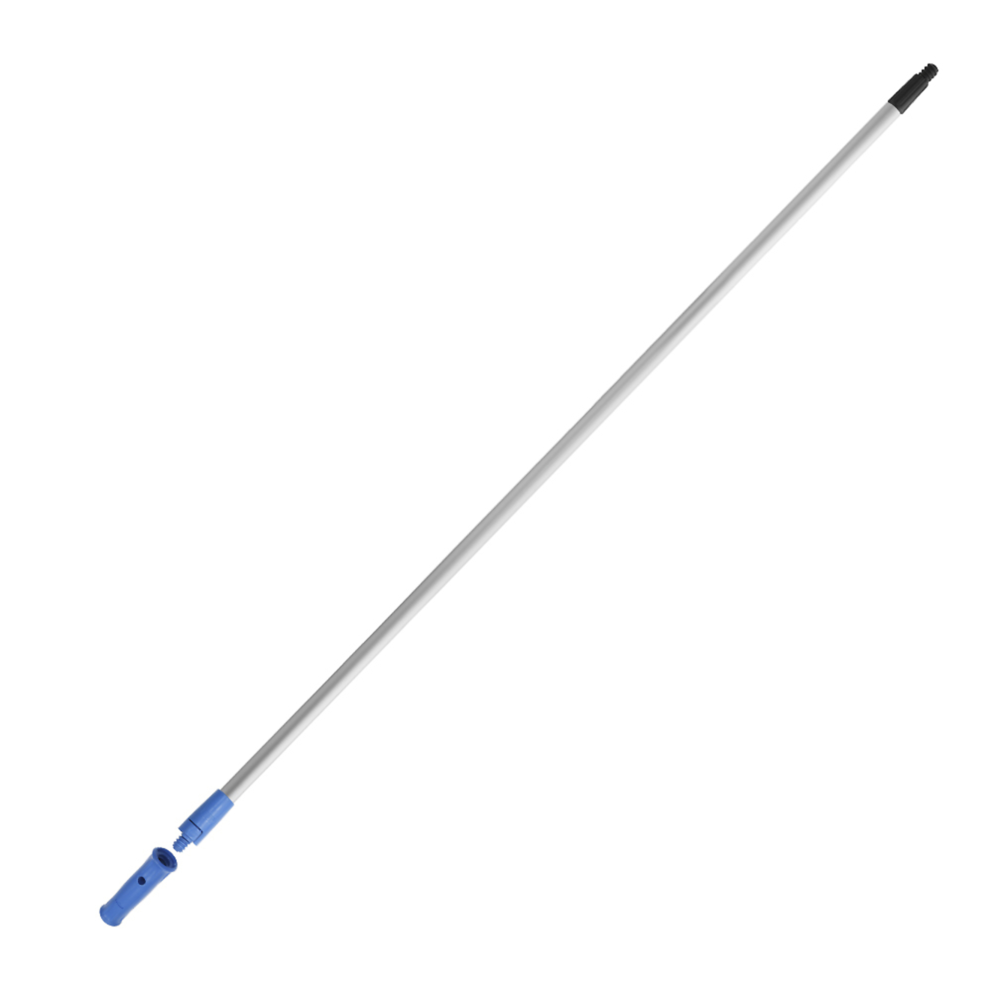 Unger Professional Lock-On 60" Dual-Ended Aluminum Handle Pole, Compatible with Lock-On Cleaning Tools and Standard Thread Supplies, Use with Floor Squeegees, Brooms, Brush Heads